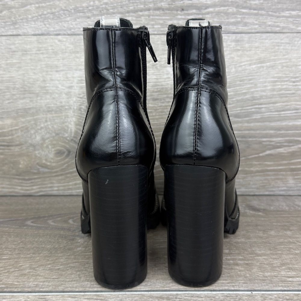 Jeffrey Campbell Black Lace-Up Platform Ankle Boots - Picture 4 of 12
